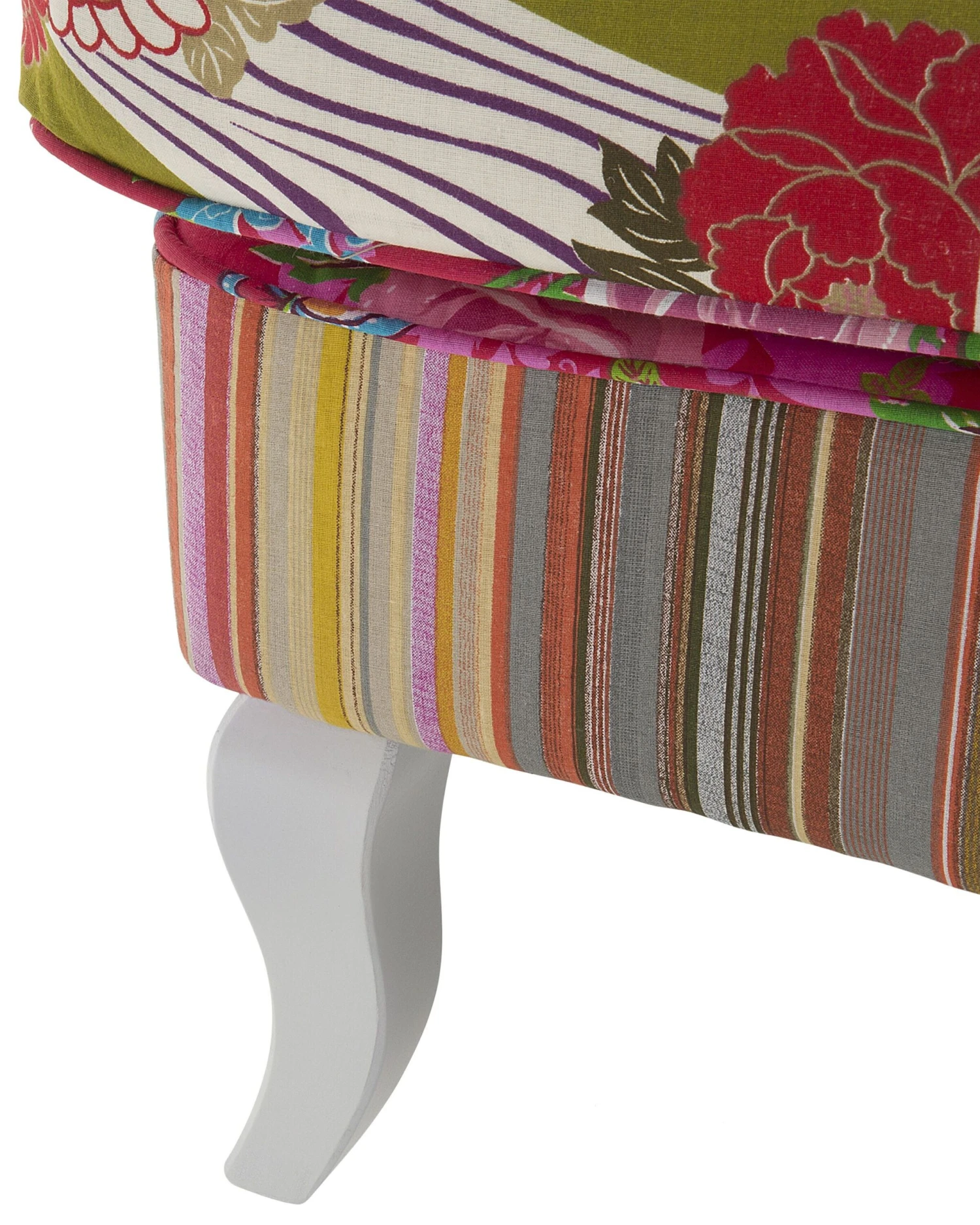 Patchwork Fabric Armchair Multicolour MOLDE - Image 6
