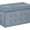 Velvet Storage Ottoman Grey MICHIGAN -Home Furniture undef src sa picid 663180 type whitesh image