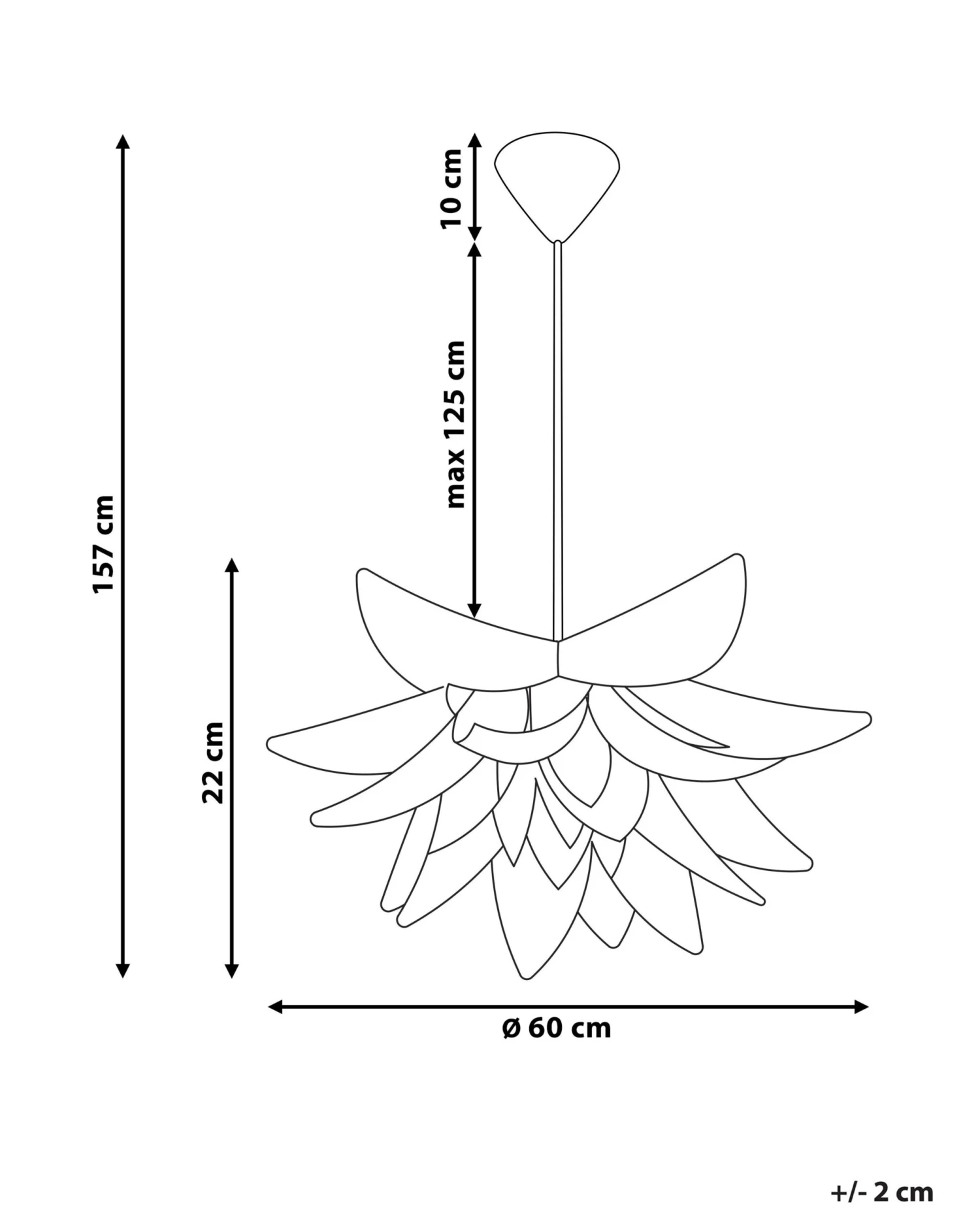 Pendant Lamp White ALVA - Image 10