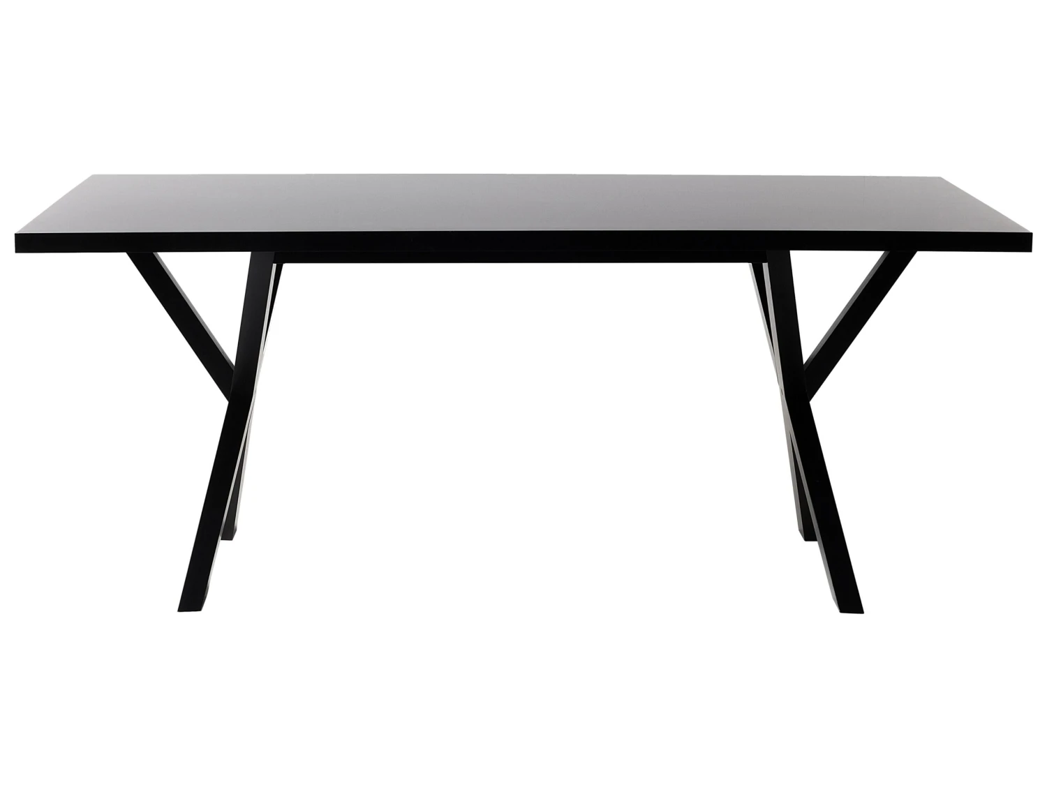 Dining Table 180 X 100 Cm Black LISALA - Image 4