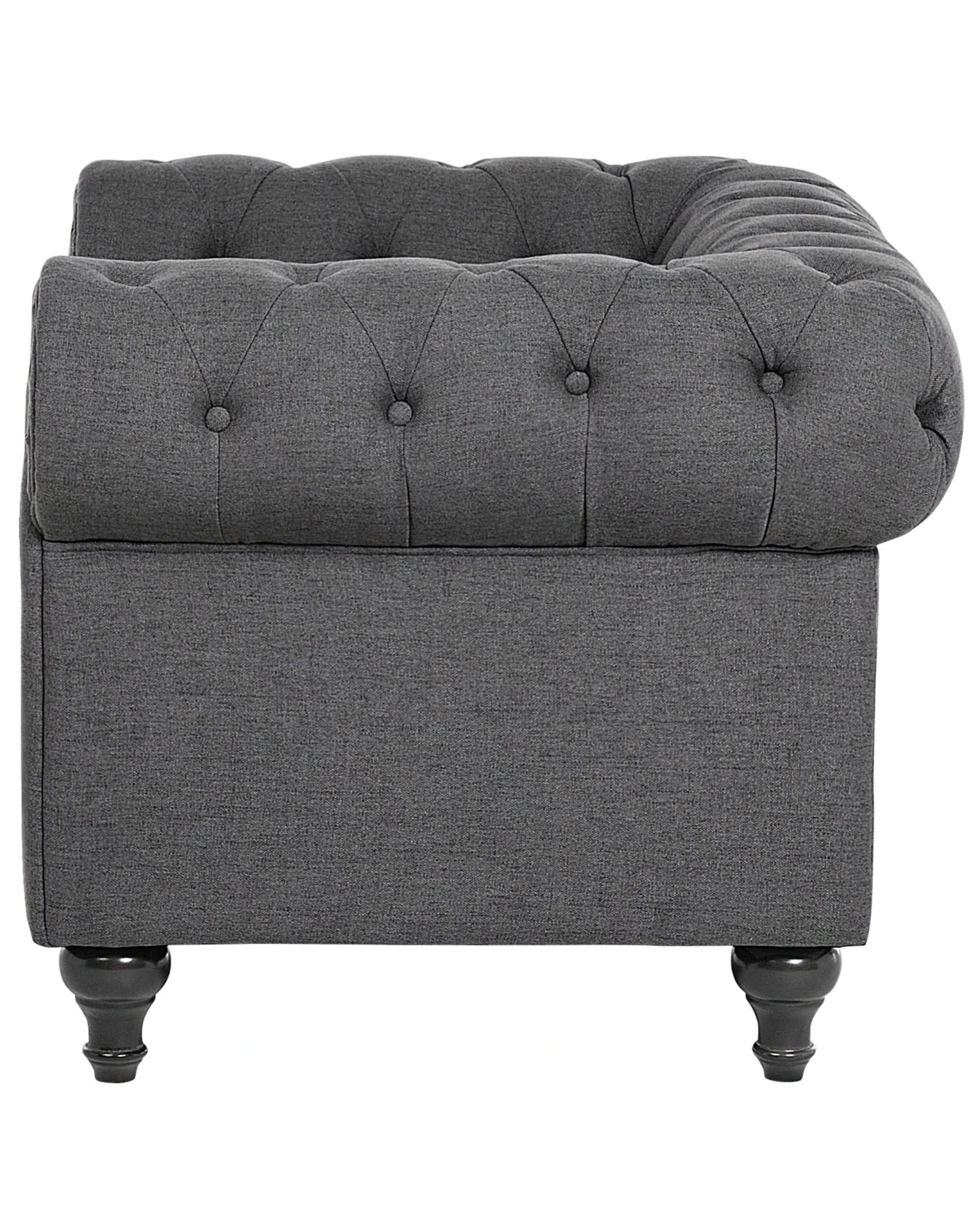Fabric Armchair Grey CHESTERFIELD - Image 6
