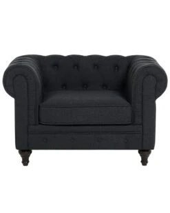 Fabric Armchair Graphite Grey CHESTERFIELD -Home Furniture undef src sa picid 675678 type whitesh image