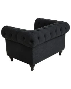Fabric Armchair Graphite Grey CHESTERFIELD -Home Furniture undef src sa picid 675681 type whitesh image