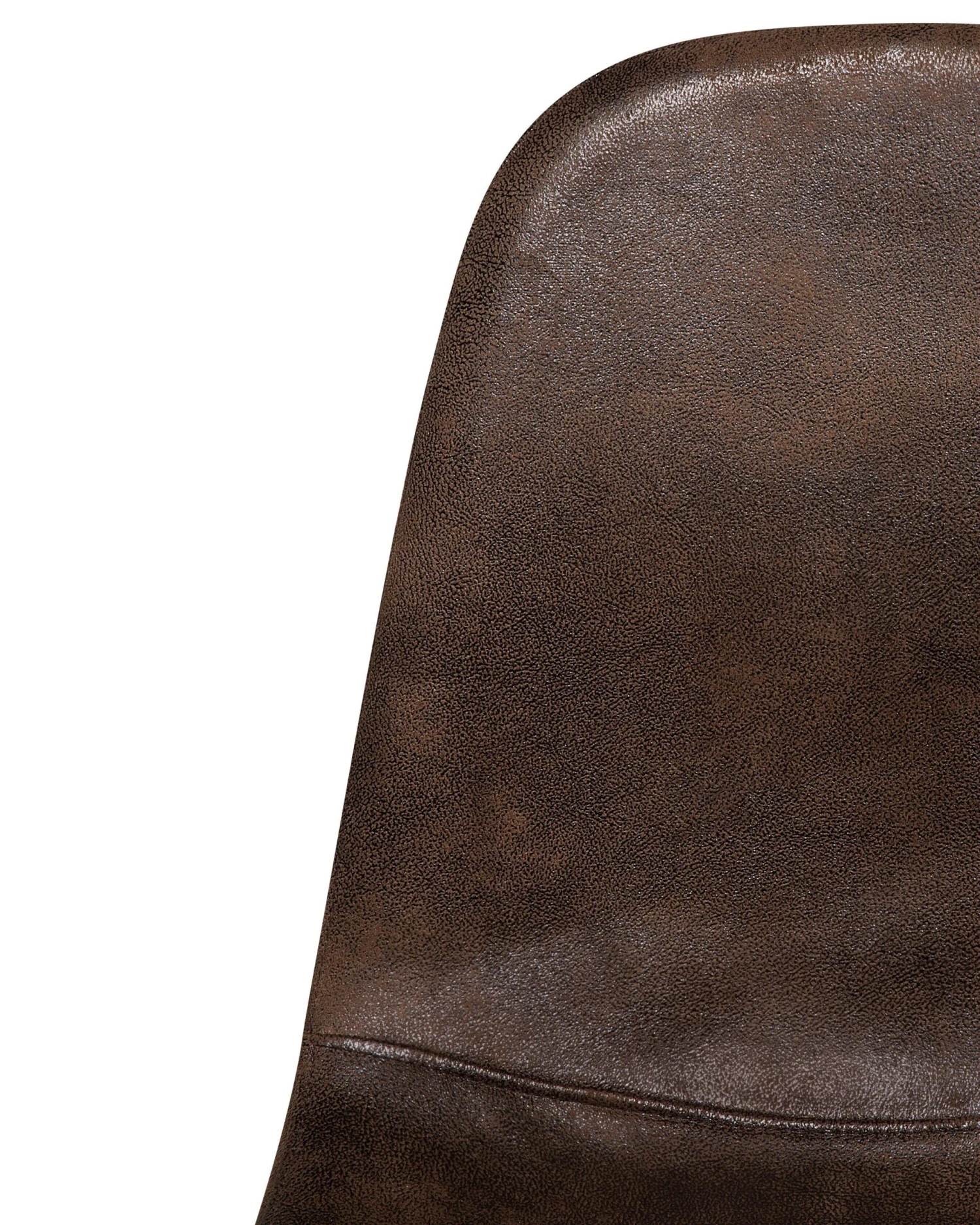 Set Of 2 Faux Leather Dining Chairs Brown BRUCE - Image 7