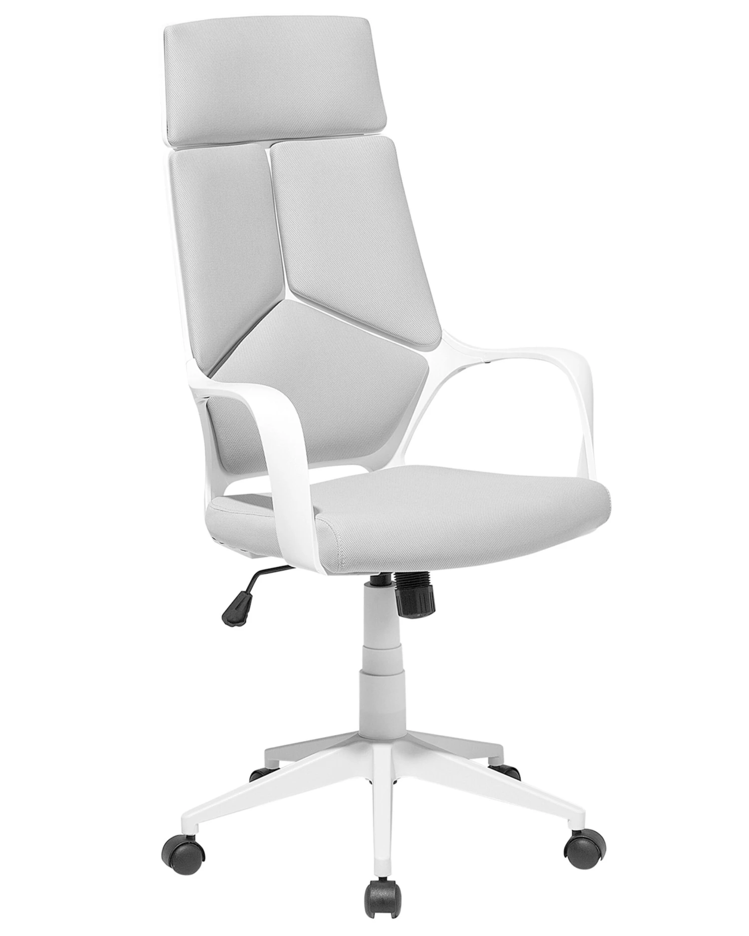 Swivel Office Chair Grey And White DELIGHT 3 Swivel Office Chair Grey And White DELIGHT