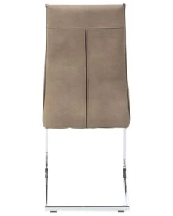 Set Of 2 Faux Leather Dining Chairs Beige ROCKFORD -Home Furniture undef src sa picid 693150 type whitesh image