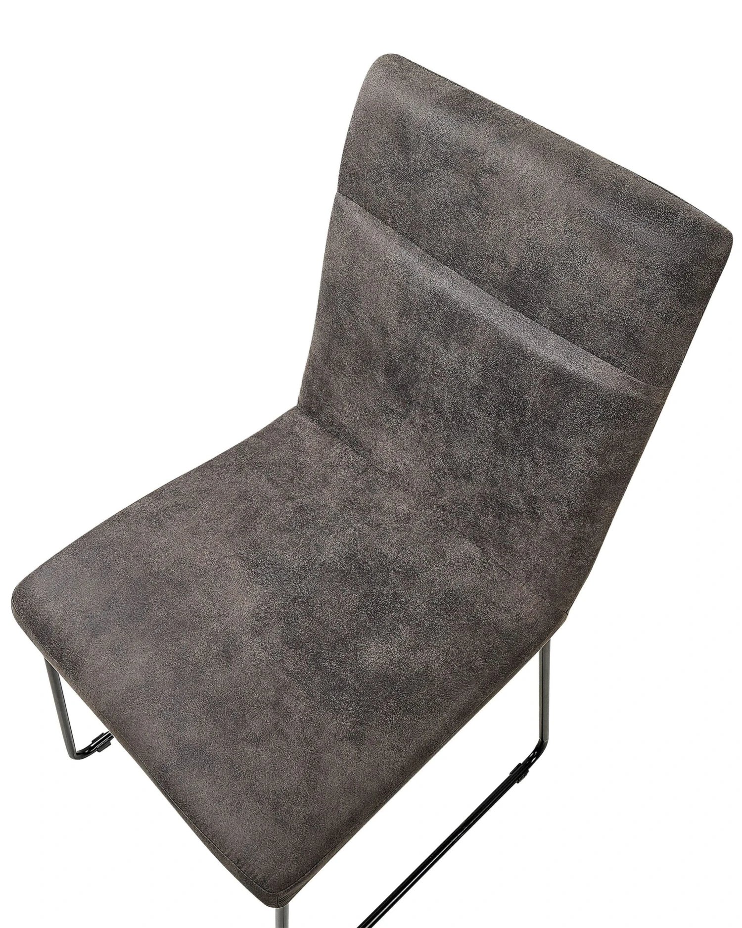 Set Of 2 Fabric Dining Chairs Grey NEVADA - Image 9