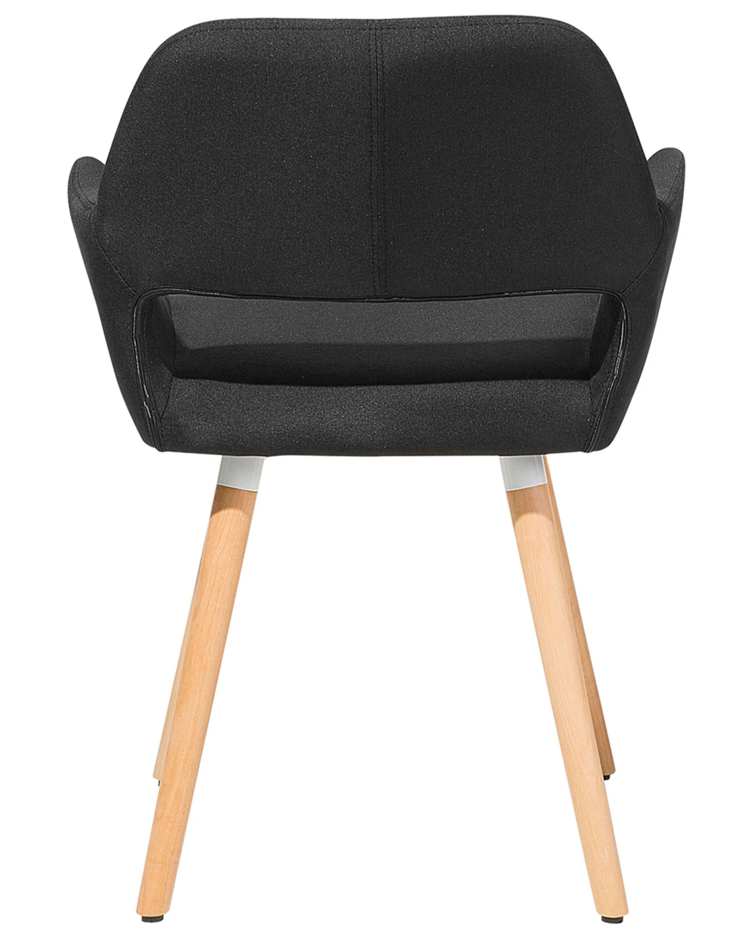 Set Of 2 Fabric Dining Chairs Black CHICAGO - Image 9