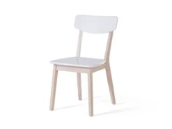 Set Of 2 Wooden Dining Chairs White SANTOS -Home Furniture undef src sa picid 696485 type whitesh image