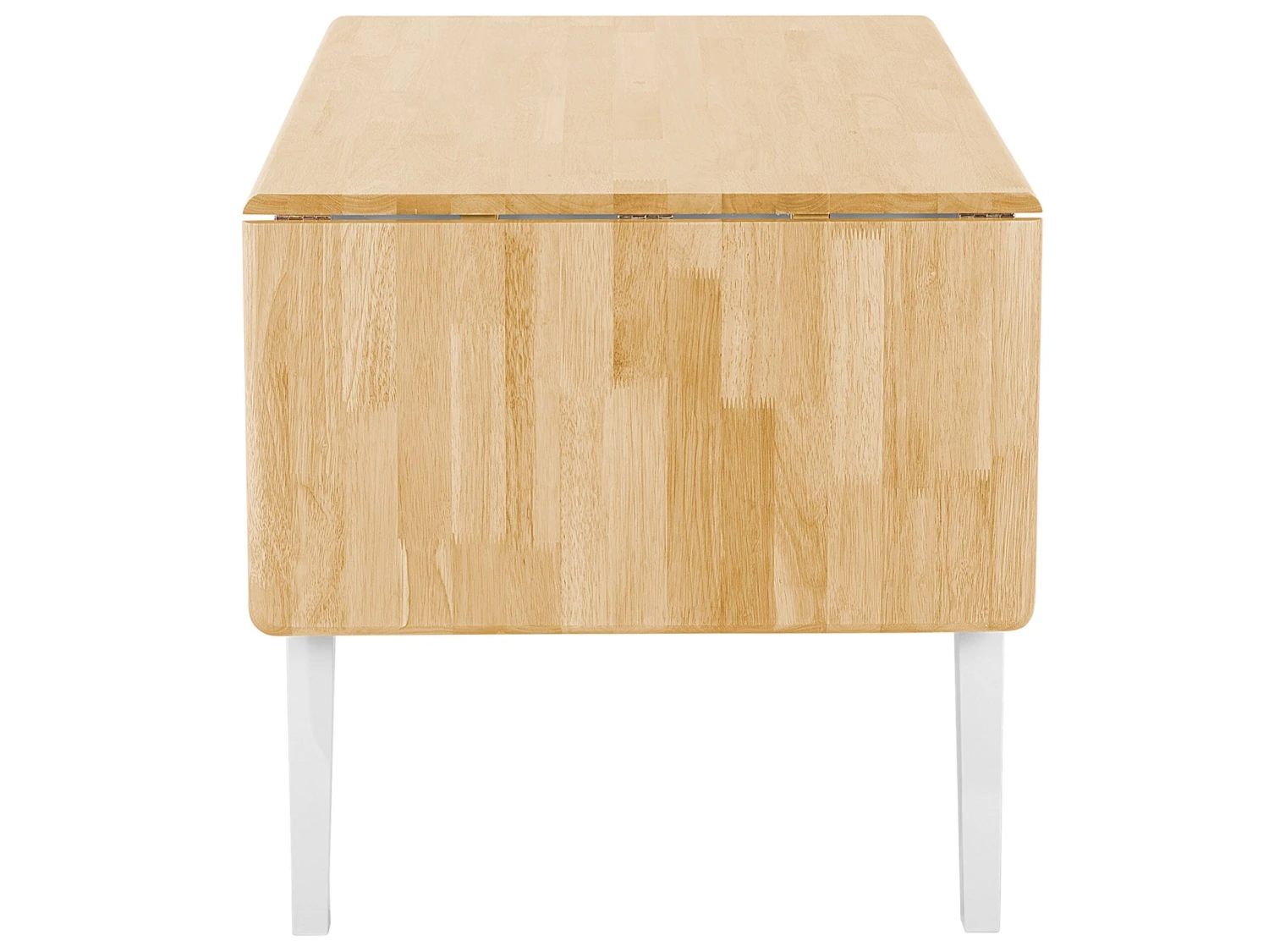 Extending Wooden Dining Table 120/160 X 75 Cm White LOUISIANA - Image 7