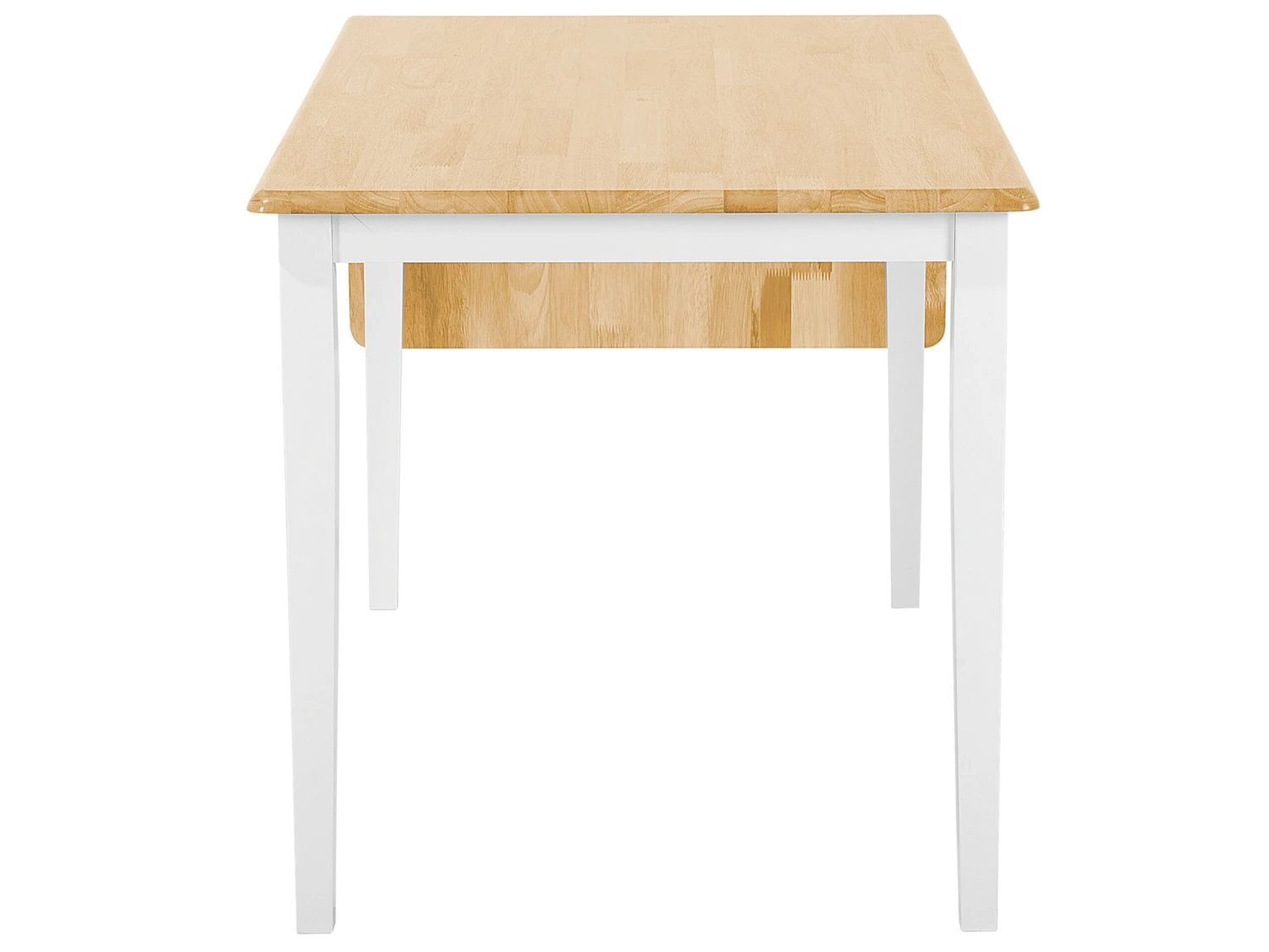 Extending Wooden Dining Table 120/160 X 75 Cm White LOUISIANA - Image 8
