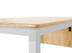 Extending Wooden Dining Table 120/160 X 75 Cm White LOUISIANA -Home Furniture undef src sa picid 697829 type whitesh image