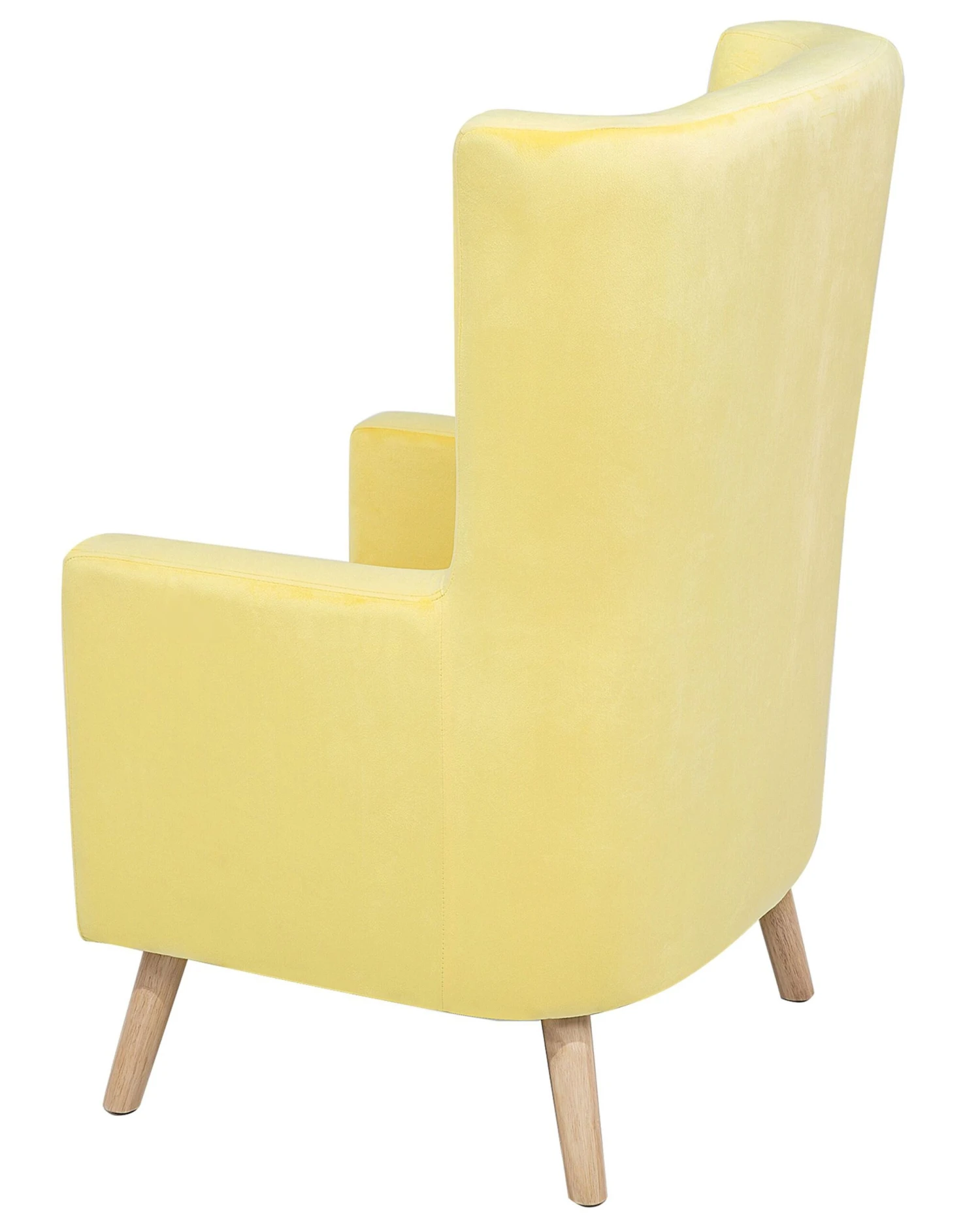 Velvet Wingback Chair Yellow ONEIDA - Image 10