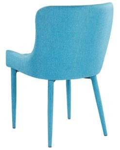 Set Of 2 Fabric Dining Chairs Blue SOLANO -Home Furniture undef src sa picid 700367 type whitesh image