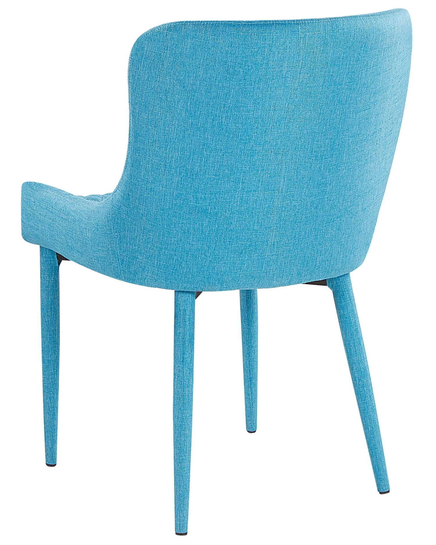 Set Of 2 Fabric Dining Chairs Blue SOLANO - Image 5