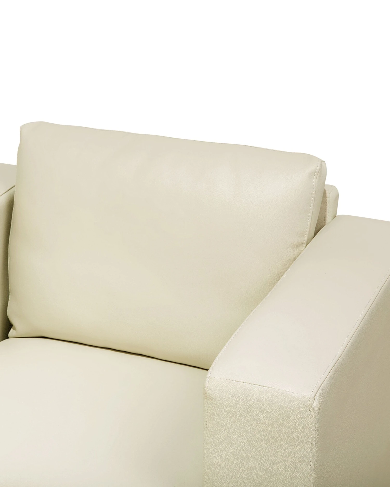 Leather Armchair Cream HELSINKI - Image 8