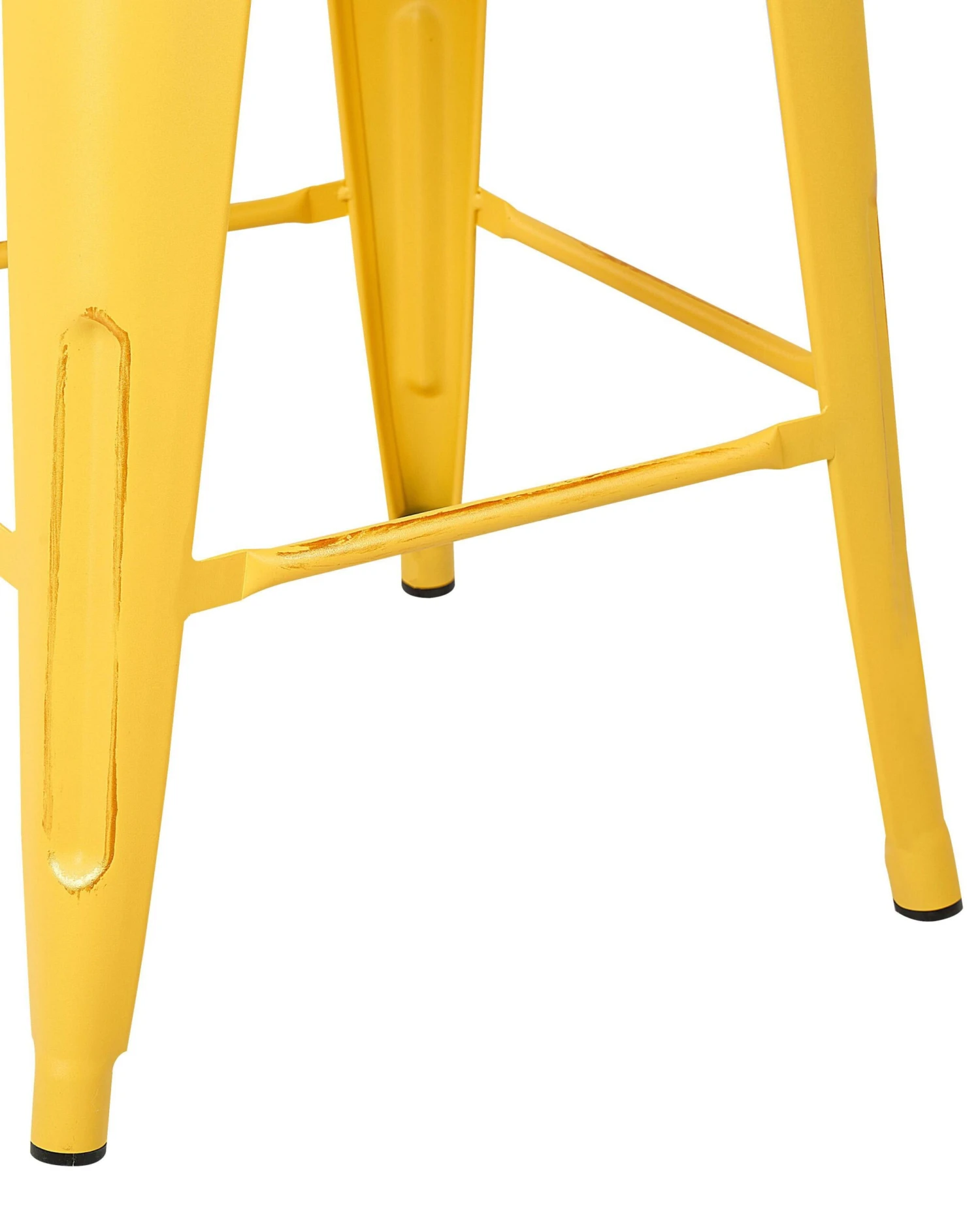Set Of 2 Metal Stools 76 Cm Yellow With Gold CABRILLO - Image 6