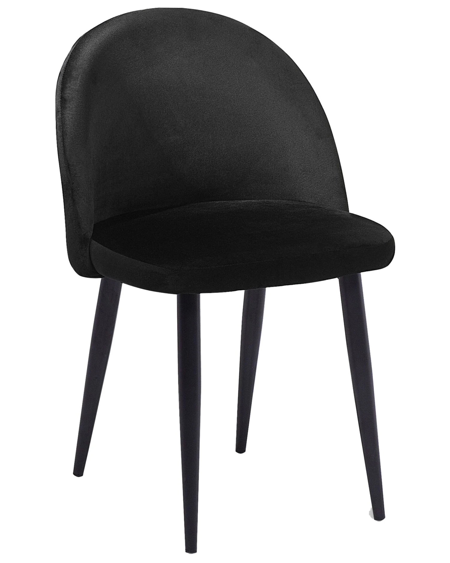 Set Of 2 Velvet Dining Chairs Black VISALIA - Image 5