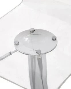 Set Of 2 Swivel Bar Stools Transparent White BUSAN 18 Set Of 2 Swivel Bar Stools Transparent White BUSAN -Home Furniture undef src sa picid 711571 type whitesh image