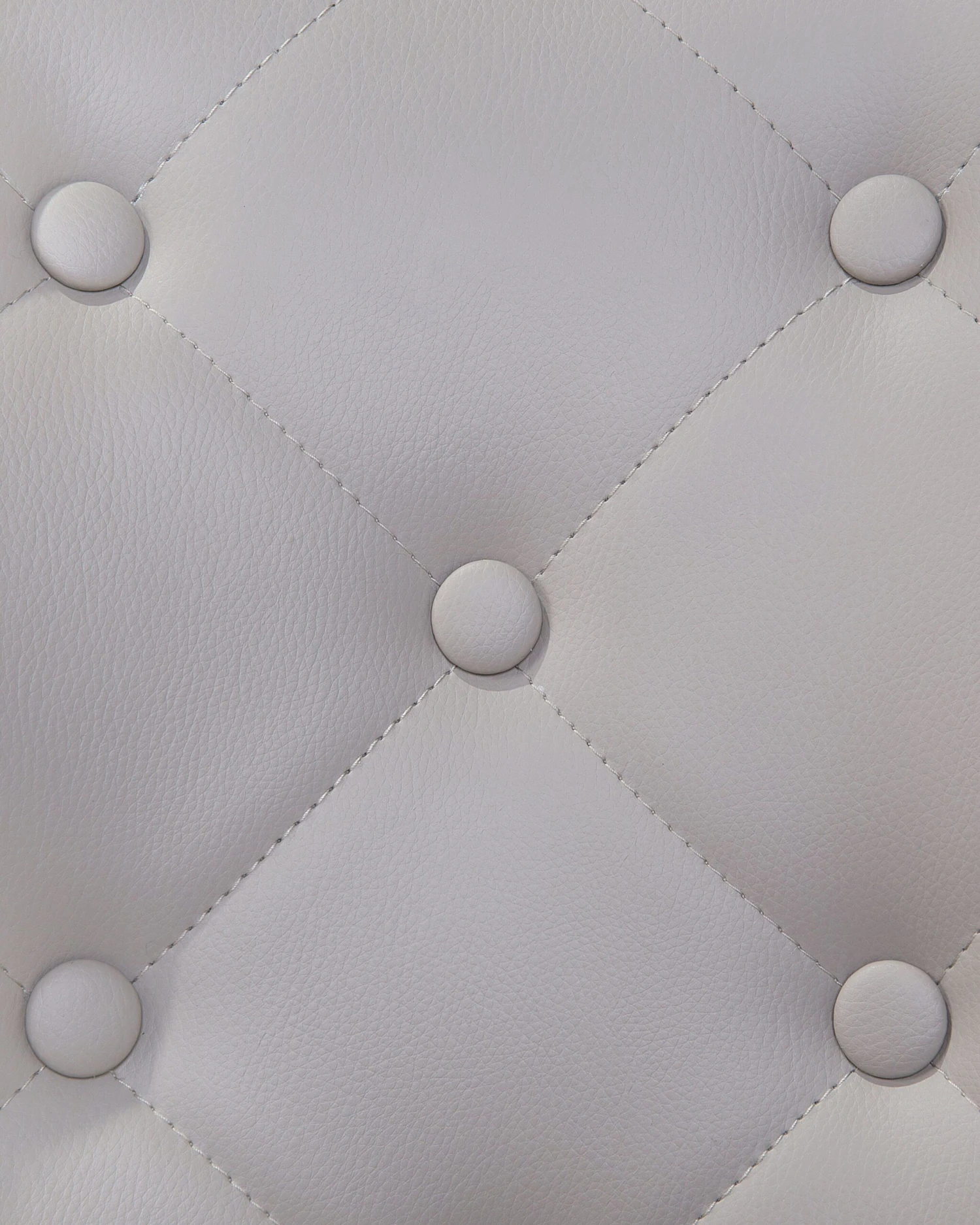 Set Of 2 Dining Chairs Faux Leather Grey VALERIE - Image 9