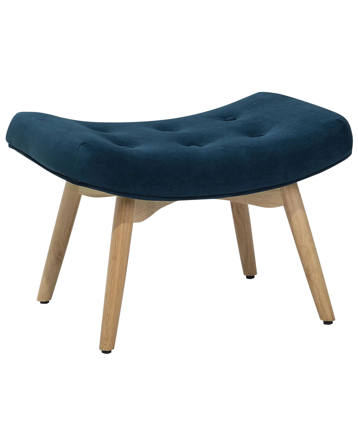 Velvet Wingback Chair With Footstool Blue VEJLE 9 Velvet Wingback Chair With Footstool Blue VEJLE - Image 7