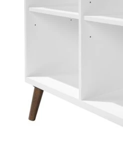 Bookcase White With Dark Wood ALLOA -Home Furniture undef src sa picid 713126 type whitesh image