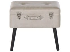 Faux Leather Storage Stool Beige MALLARD -Home Furniture undef src sa picid 719905 type whitesh image