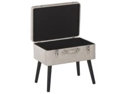 Faux Leather Storage Stool Beige MALLARD -Home Furniture undef src sa picid 719906 type whitesh image