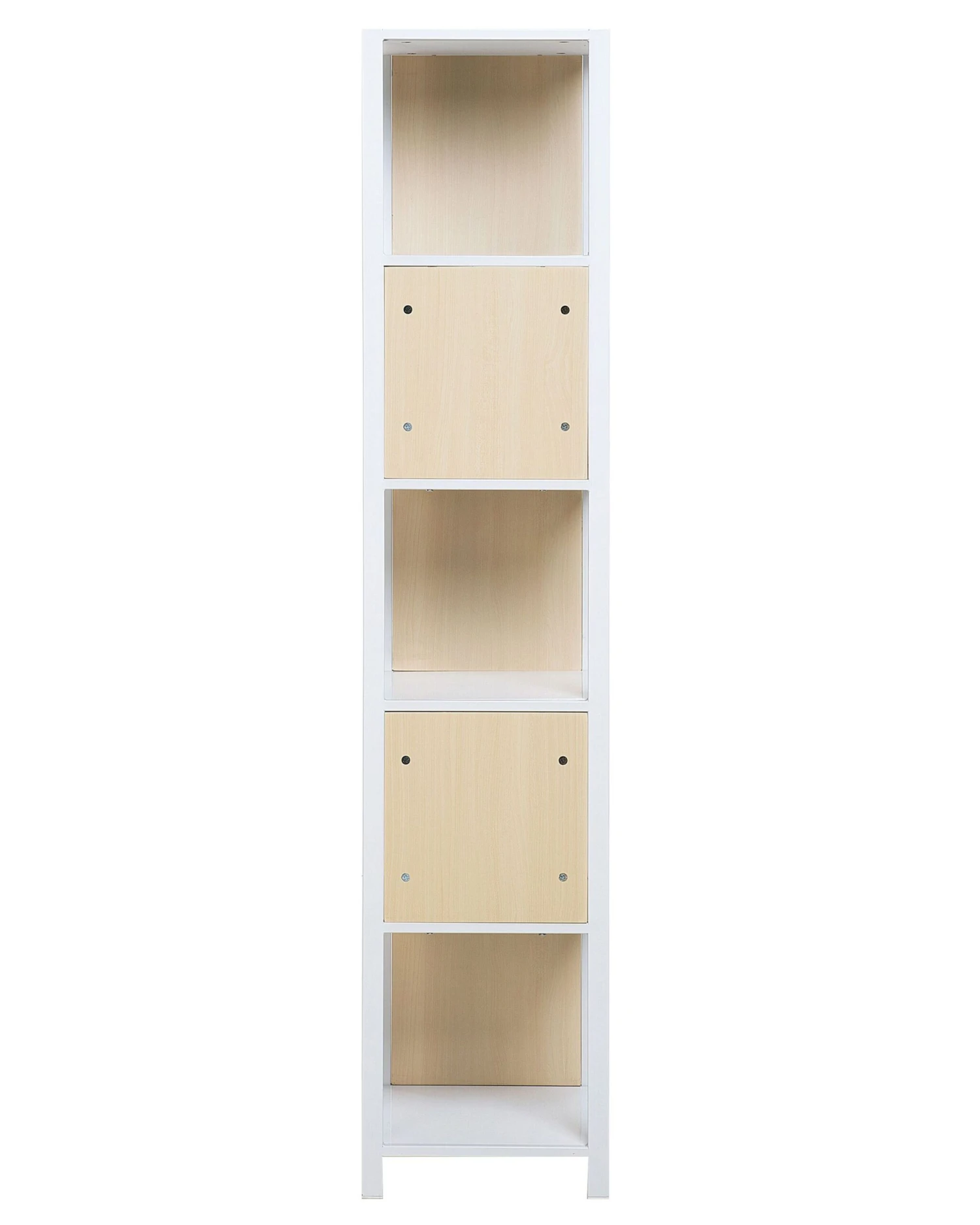 Bookcase White With Light Wood BOGOTA - Image 4