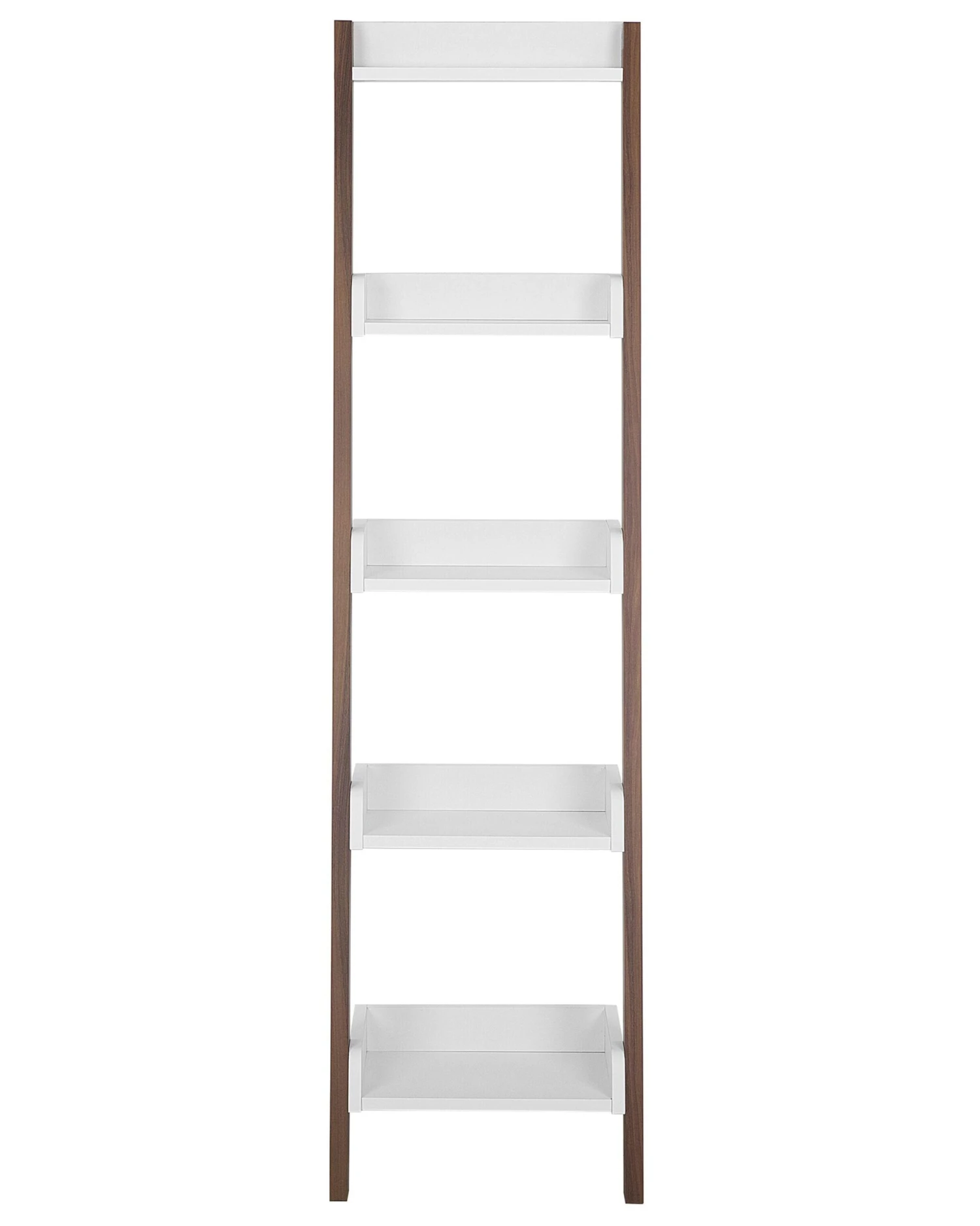 Ladder Shelf Dark Wood And White MOBILE DUO - Image 3