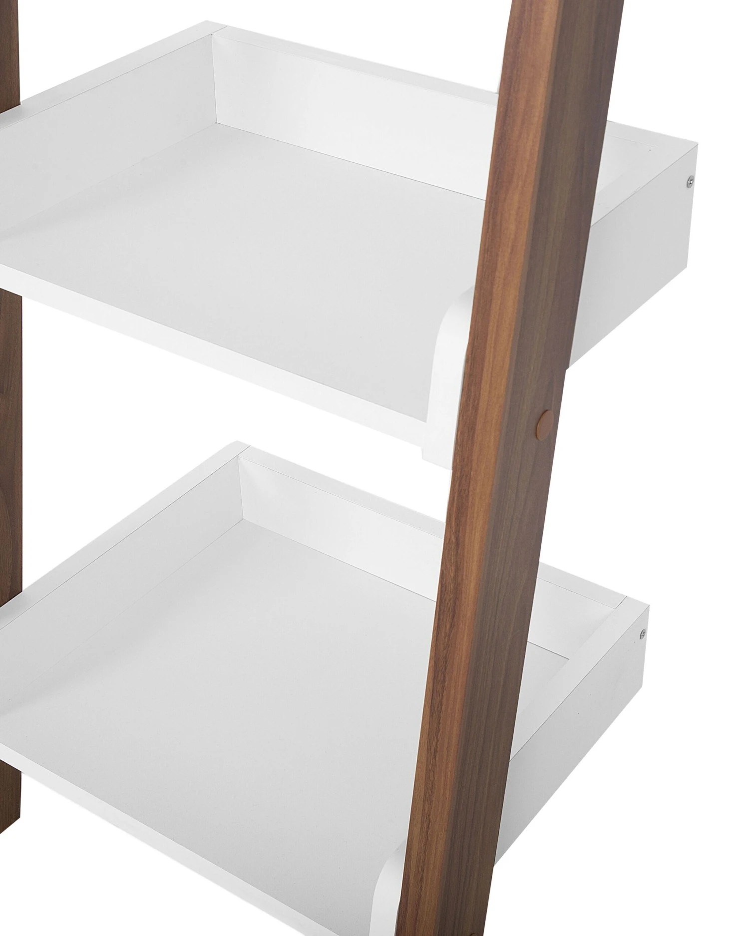 Ladder Shelf Dark Wood And White MOBILE DUO - Image 6