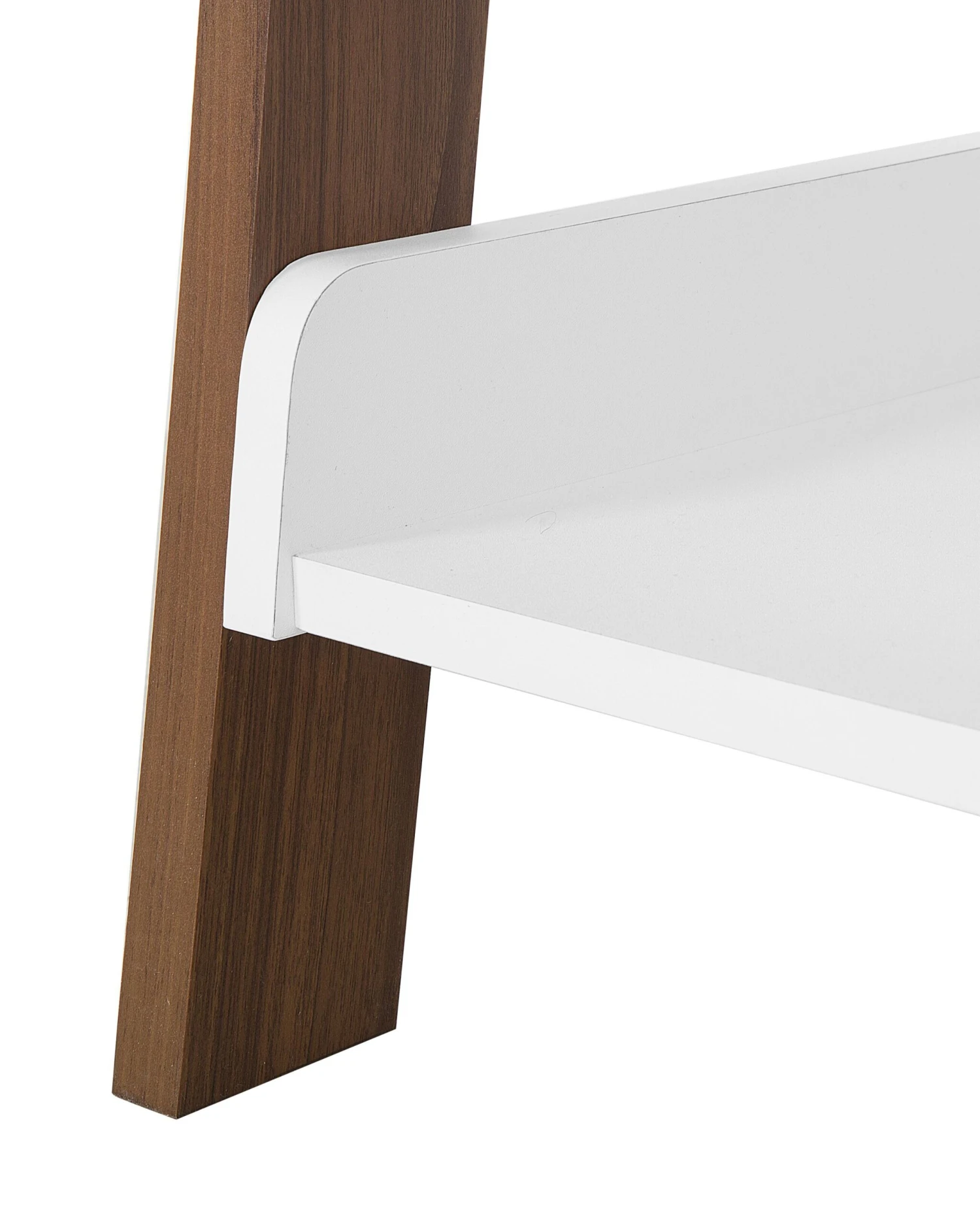 Ladder Shelf Dark Wood And White MOBILE DUO - Image 7