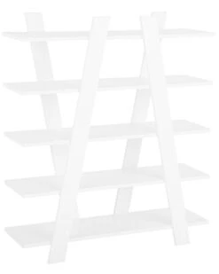 5 Tier Bookcase White ESCALANTE -Home Furniture undef src sa picid 732885 type whitesh image