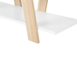 5 Tier Bookcase Light Wood With White ESCALANTE -Home Furniture undef src sa picid 732930 type whitesh image