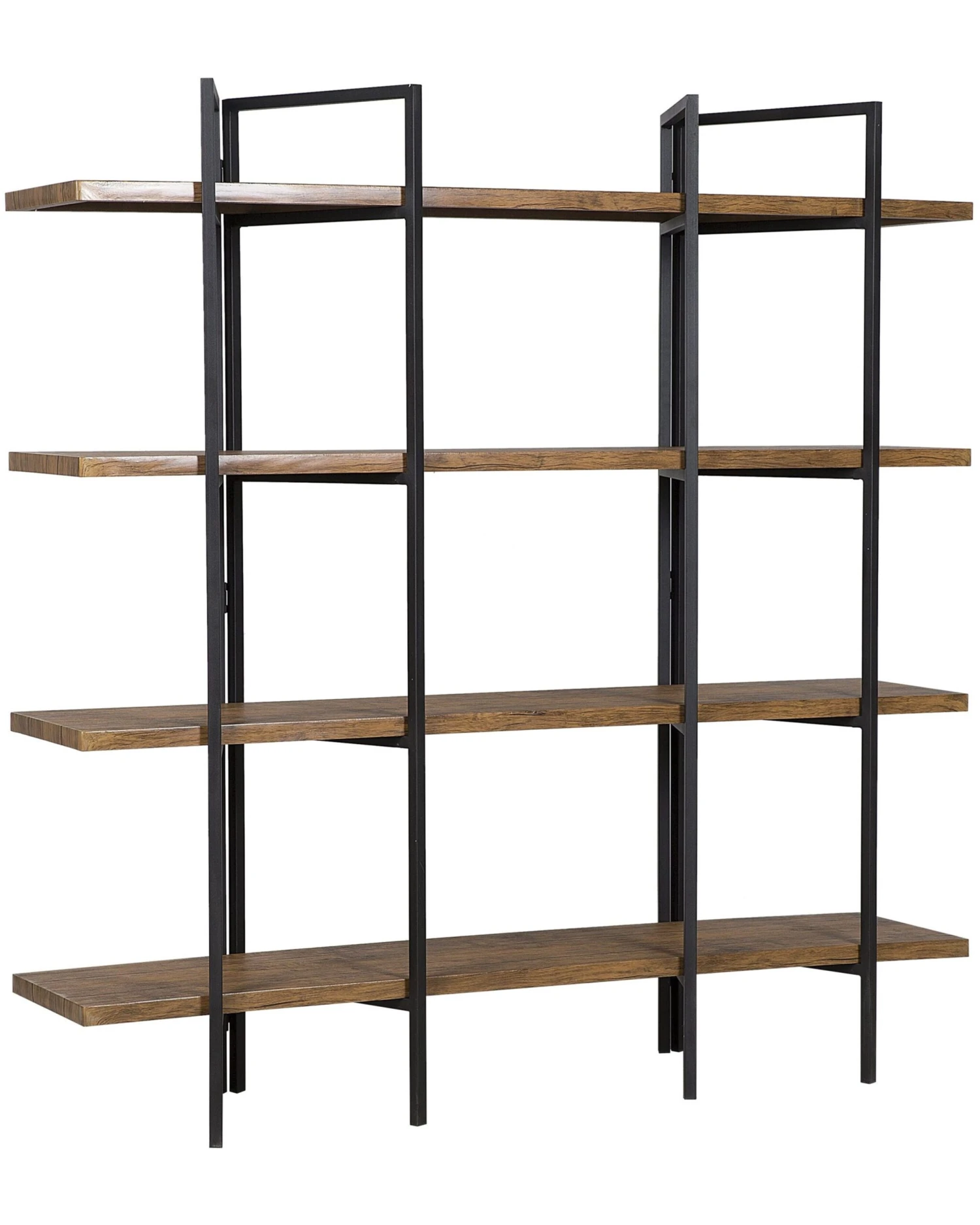 4 Tier Bookshelf Dark Wood COMPTON