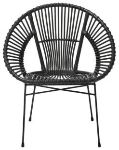 Rattan Accent Chair Black SARITA -Home Furniture undef src sa picid 734870 type whitesh image