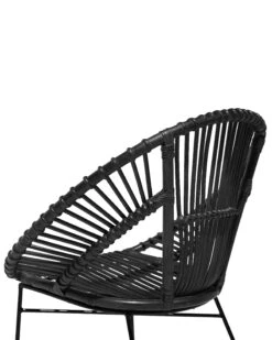 Rattan Accent Chair Black SARITA -Home Furniture undef src sa picid 734875 type whitesh image