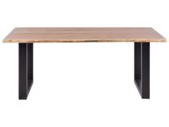 Acacia Dining Table Light Wood HEBY Various Sizes -Home Furniture undef src sa picid 745105 type whitesh image