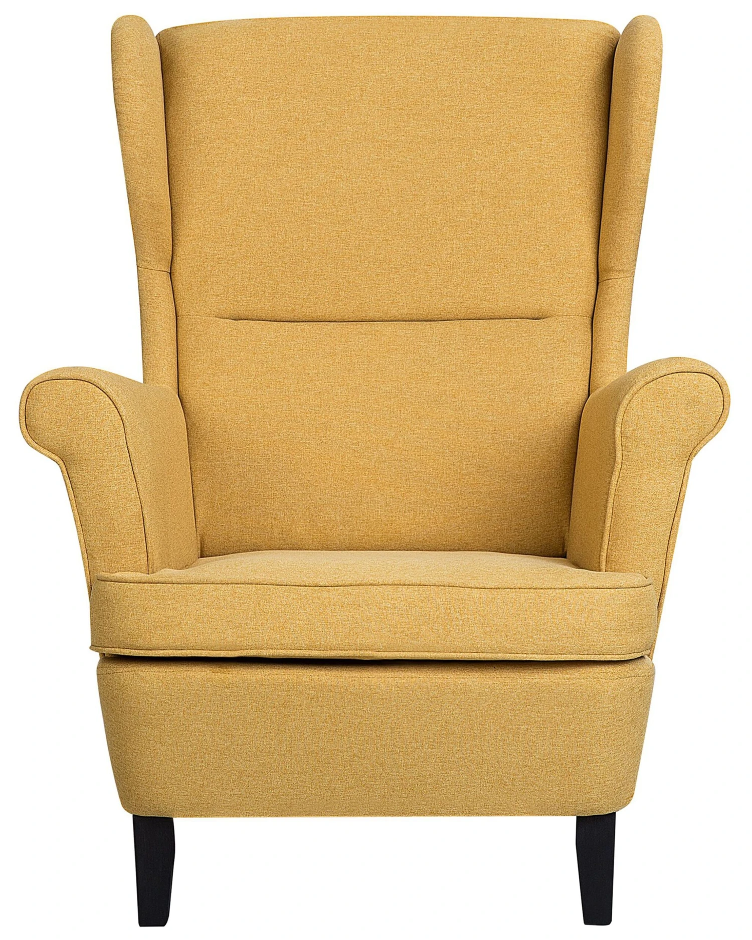 Fabric Wingback Chair Yellow ABSON 5 Fabric Wingback Chair Yellow ABSON - Image 3