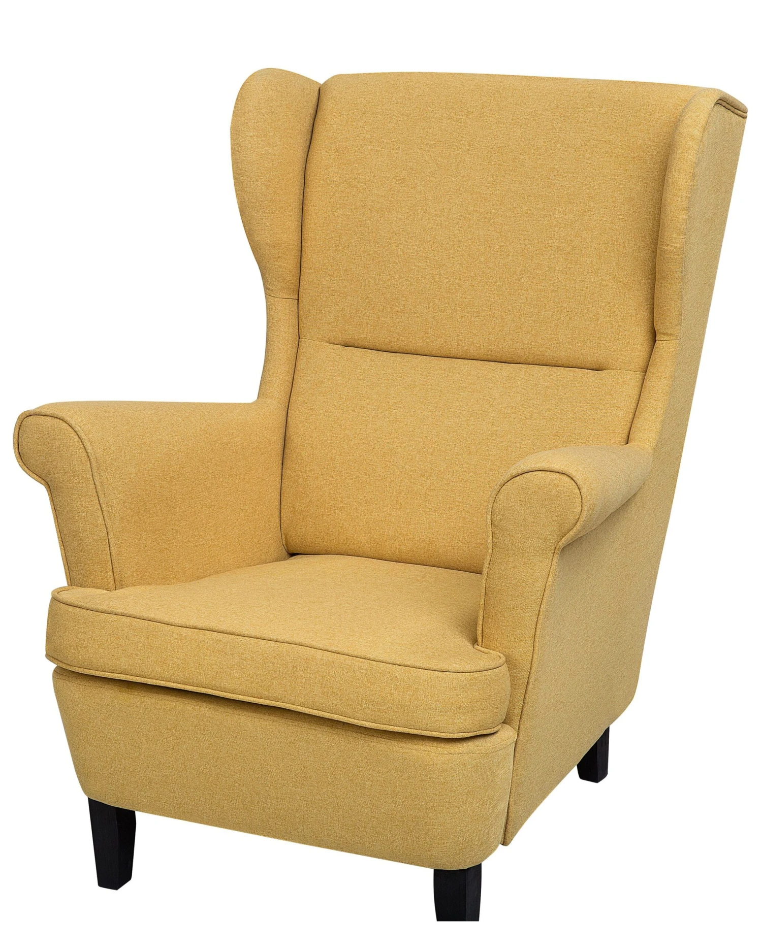 Fabric Wingback Chair Yellow ABSON 8 Fabric Wingback Chair Yellow ABSON - Image 6