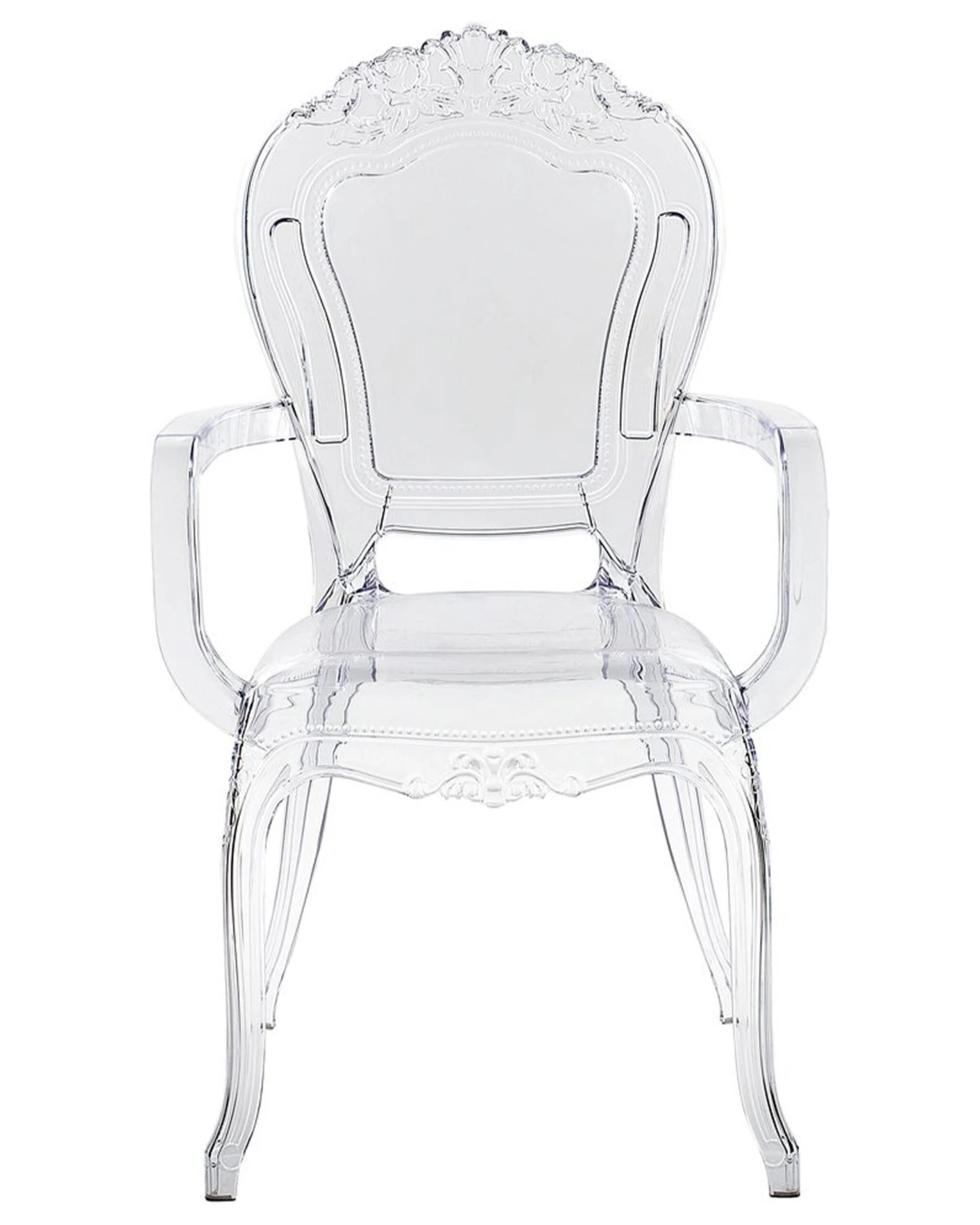Set Of 2 Accent Chairs Acrylic Transparent VERMONT II - Image 5