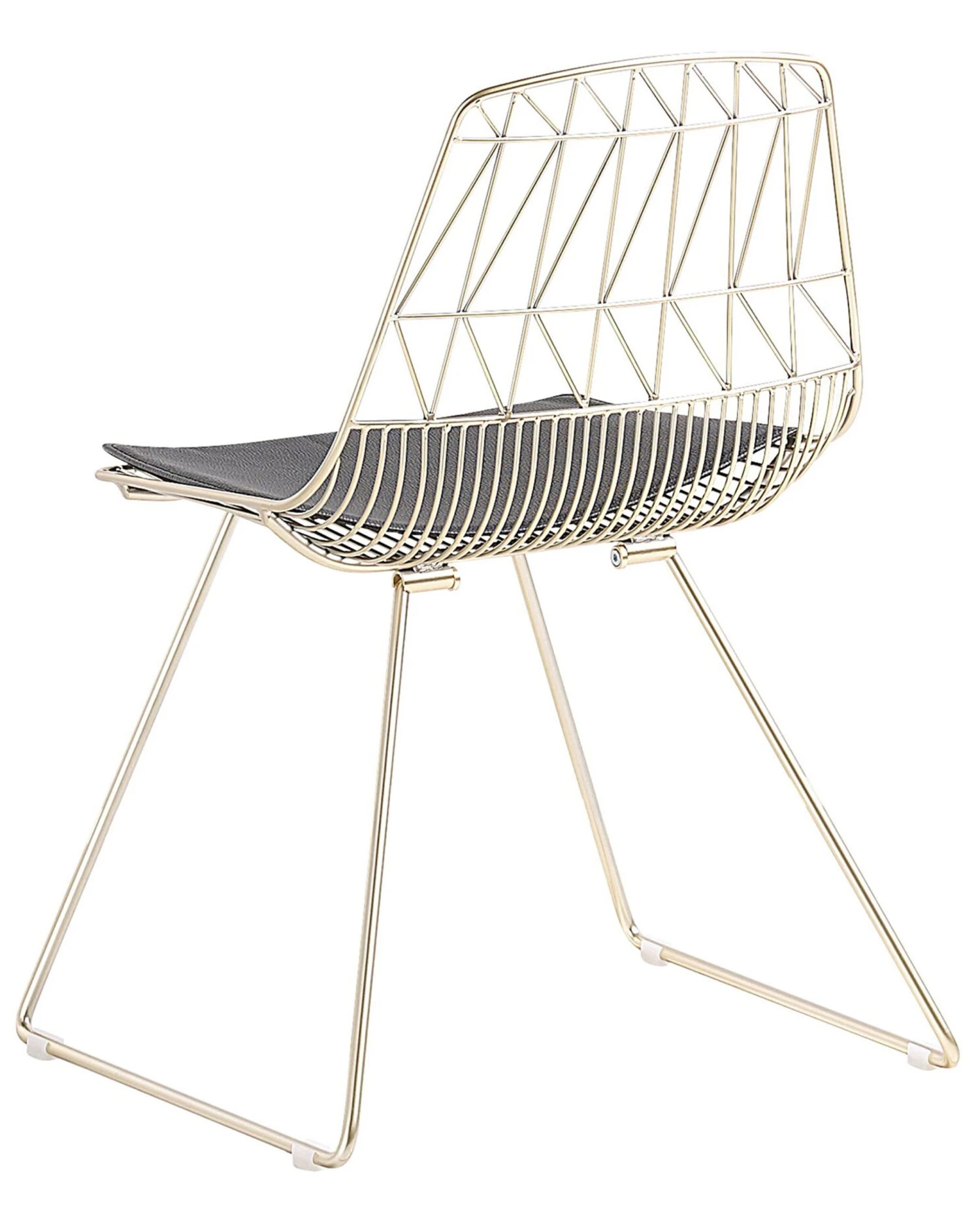 Set Of 2 Metal Accent Chairs Gold HARLAN 8 Set Of 2 Metal Accent Chairs Gold HARLAN - Image 6