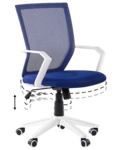 Swivel Desk Chair Blue RELIEF -Home Furniture undef src sa picid 756525 type whitesh image