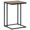 U-Shaped Side Table Dark Wood With Black TROY -Home Furniture undef src sa picid 757180 type whitesh image