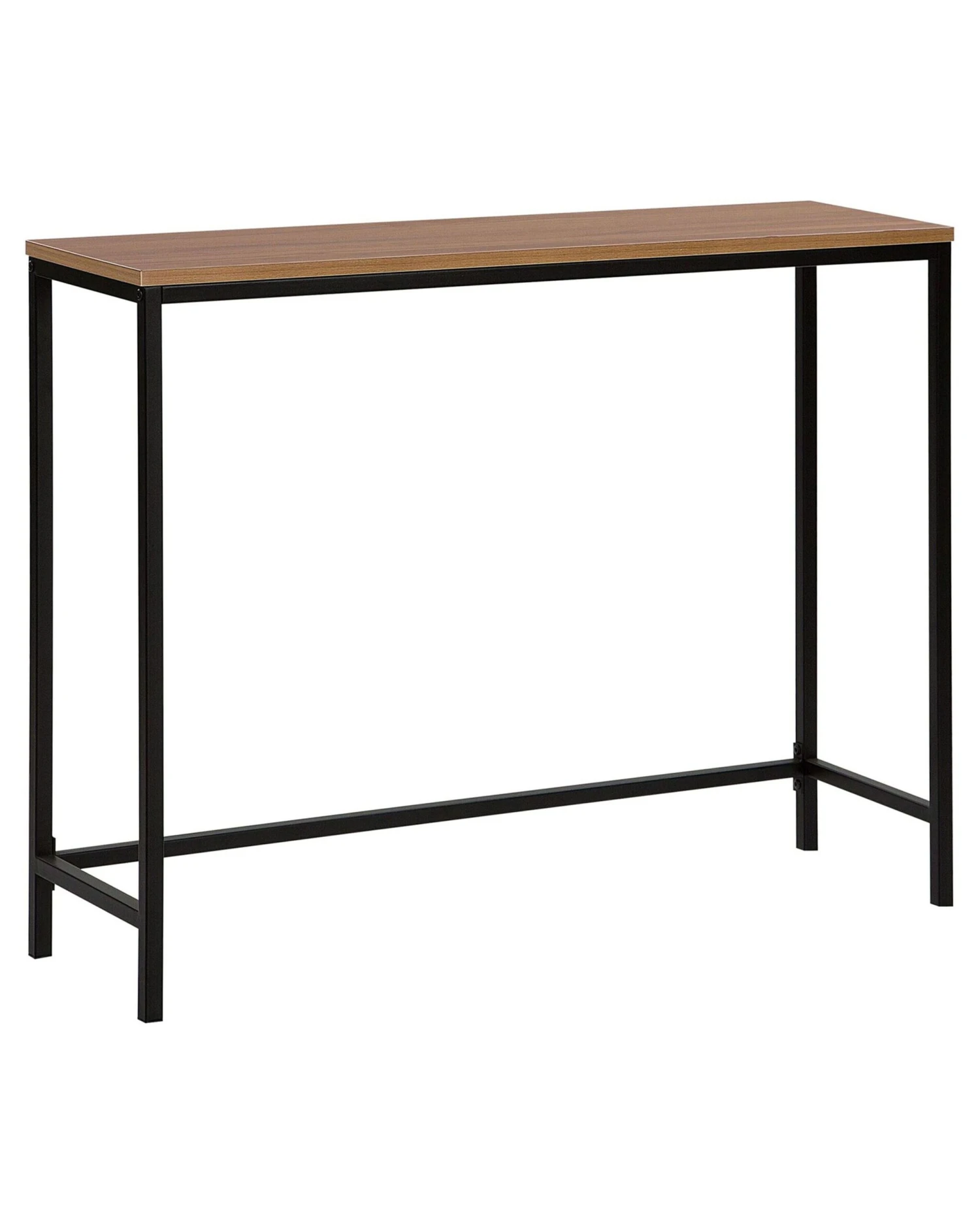 Console Table Dark Wood With Black TULIA