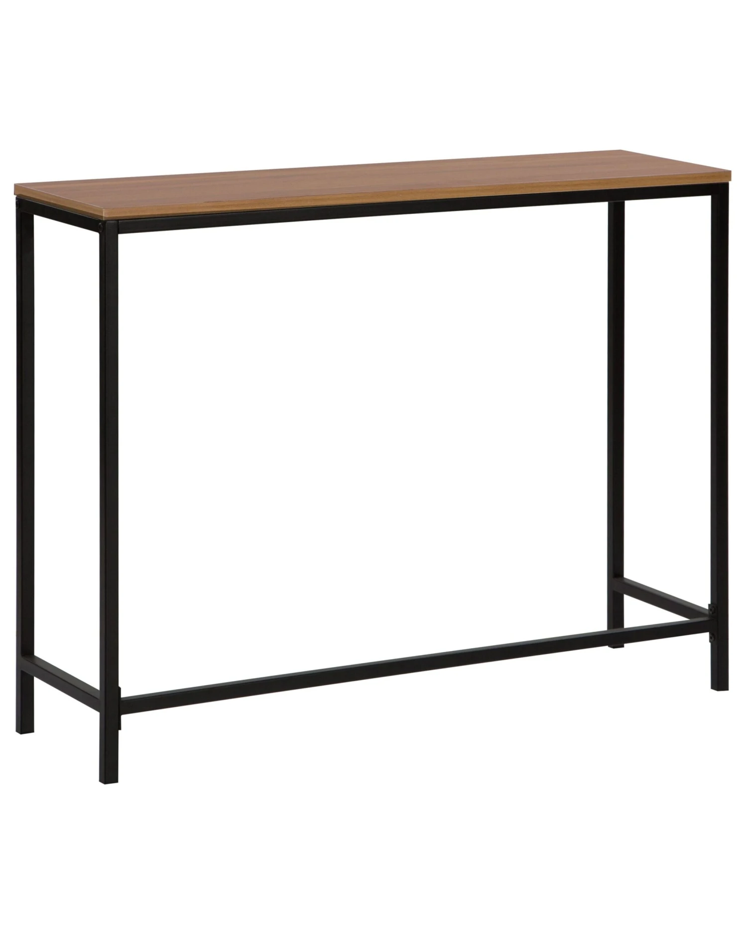 Console Table Dark Wood With Black TULIA - Image 5