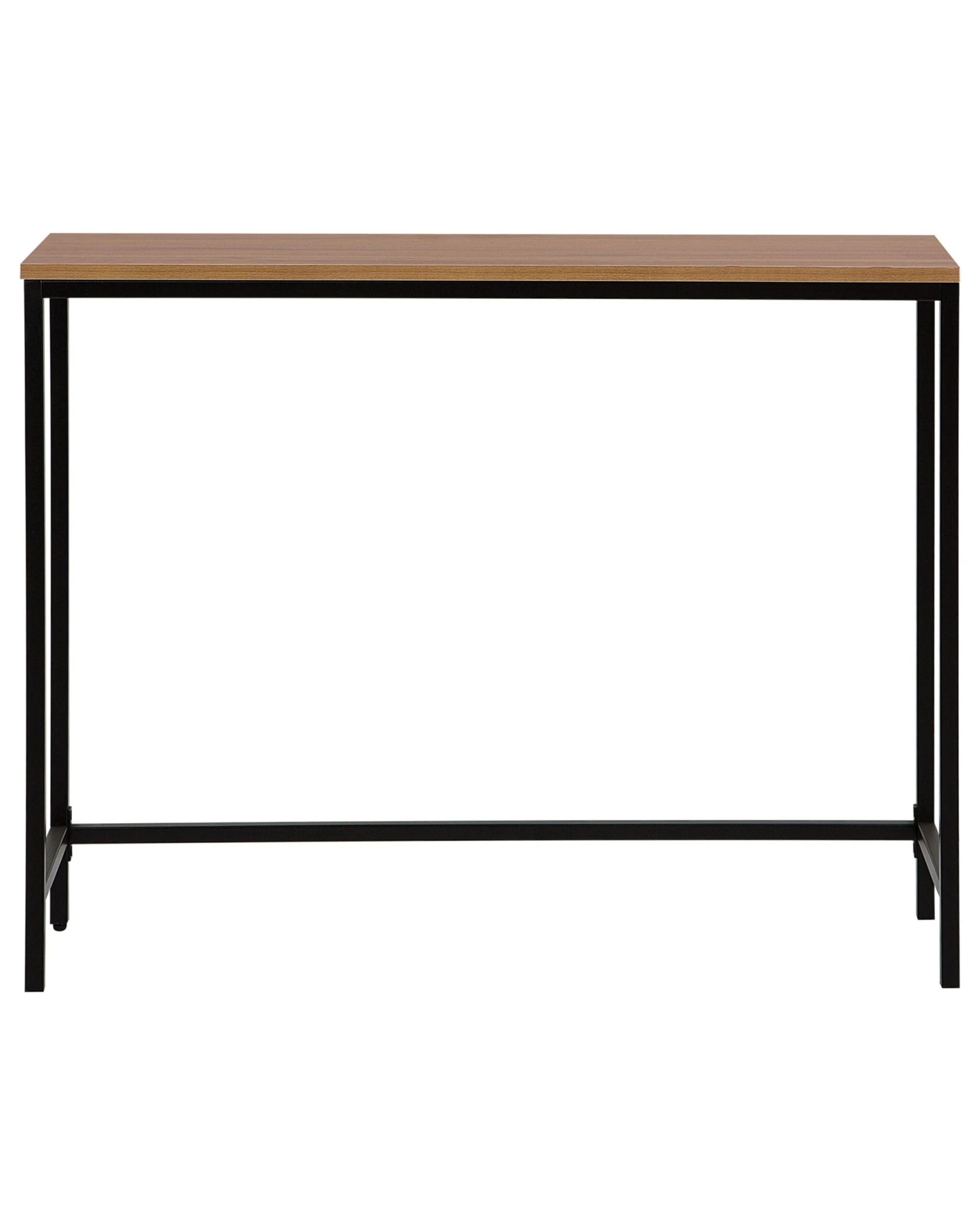 Console Table Dark Wood With Black TULIA - Image 6