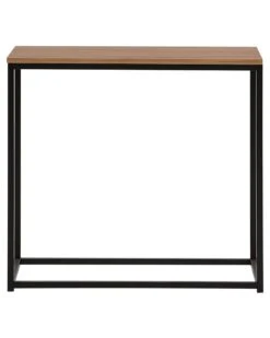 Console Table Dark Wood With Black DELANO -Home Furniture undef src sa picid 757538 type whitesh image