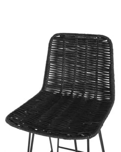 Set Of 2 Rattan Bar Chairs Black CASSITA -Home Furniture undef src sa picid 760416 type whitesh image