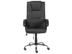 Faux Leather Heated Massage Chair Black COMFORT -Home Furniture undef src sa picid 761027 type whitesh image